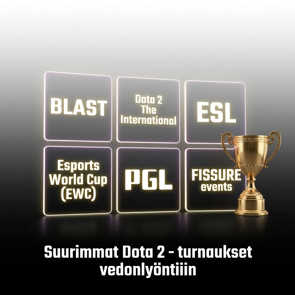 Suurimmat Dota 2 -turnaukset vedonlyöntiin: The International, ESL One, PGL Major ja muut huipputapahtumat