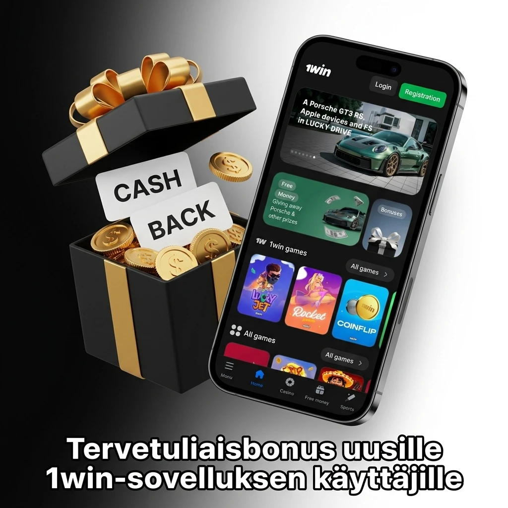 1win-sovelluksen tervetuliaisbonus: 500% urheilubonus tai jopa 600% kasinobonus uusille pelaajille