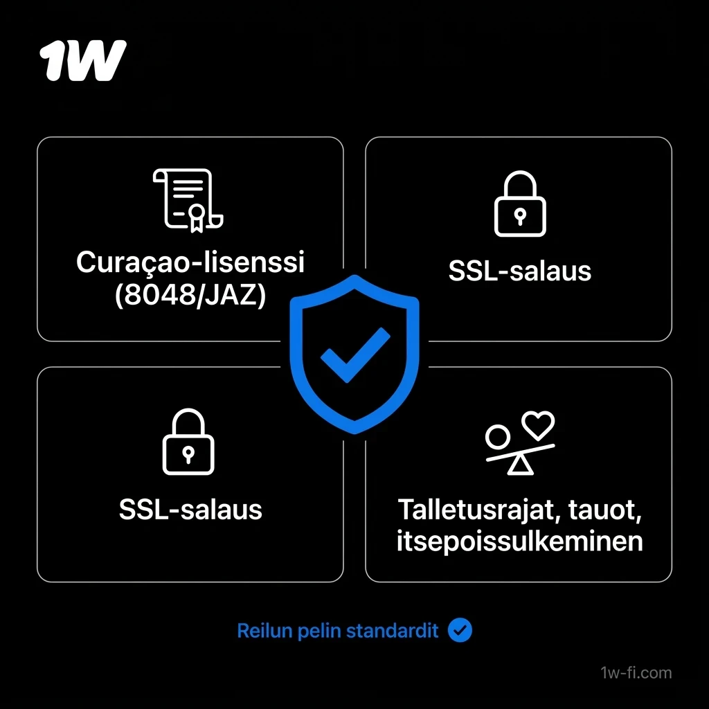 Pelaa luottavaisin mielin 1w Online-Kasino Suomi -alustalla, joka takaa korkean turvallisuuden ja laillisuuden.