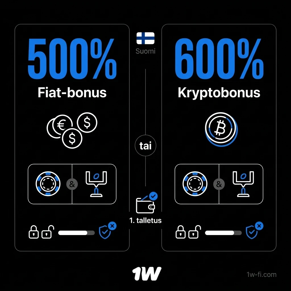 Lunasta 1w tervetuliaisbonus ja aloita online-kasino pelit suuremmalla pelikassalla.