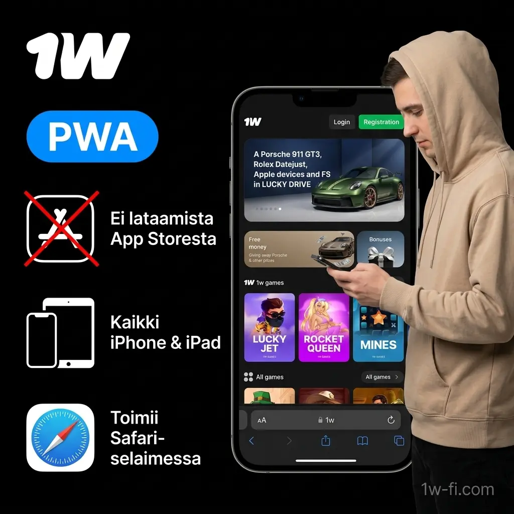 1w PWA iOS-laitteille: asenna Safari-selaimen kautta iPhoneen tai iPadiin ilman App Storea