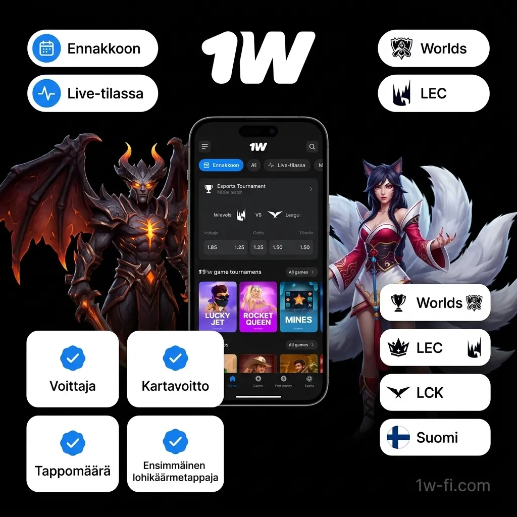 League of Legends vedonlyönti – lyö vetoa LoL-otteluista live-tilassa tai ennakkoon Worldsista LEC:iin