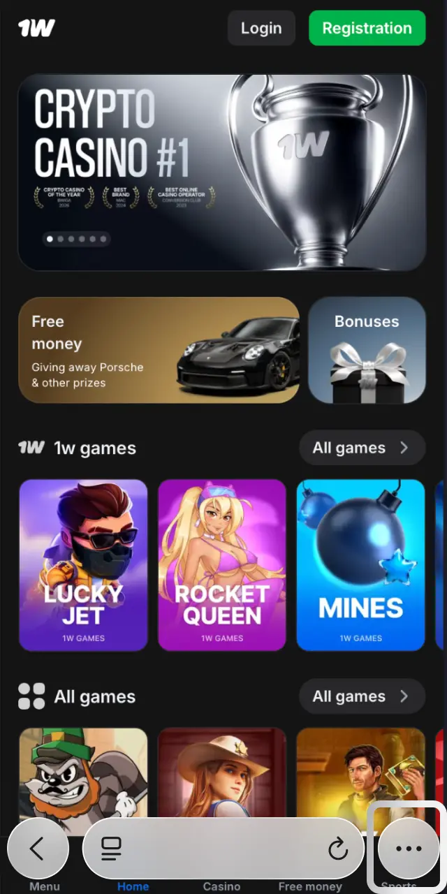 Avaa tämä sivu Safari-selaimessa iOS-laitteella aloittaaksesi 1w PWA-asennuksen.