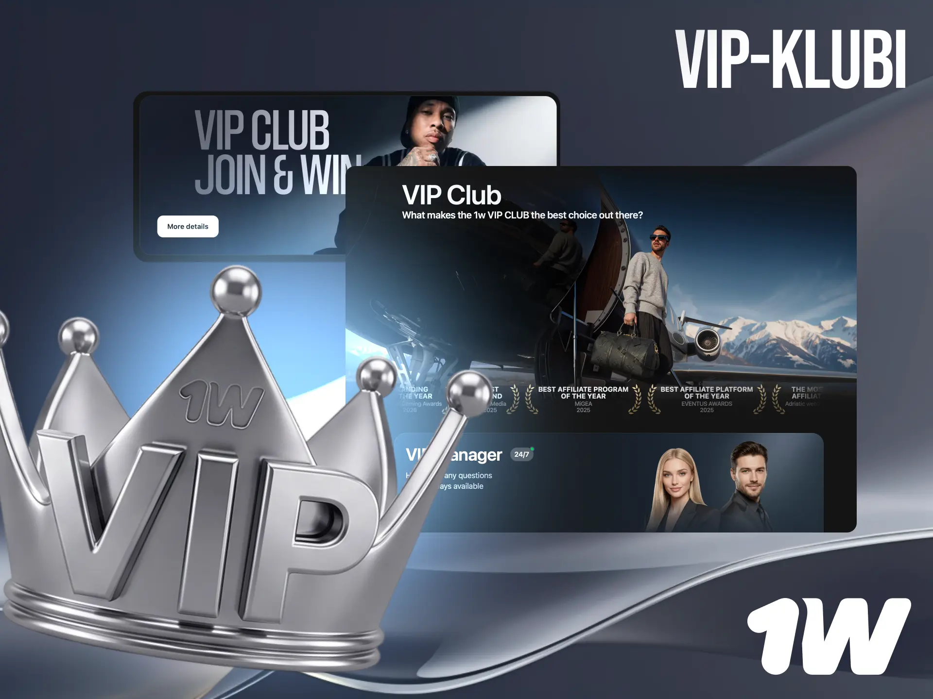1w VIP-klubi eksklusiivisilla palkinnoilla, cashbackilla ja henkilökohtaisella tilipäälliköllä.
