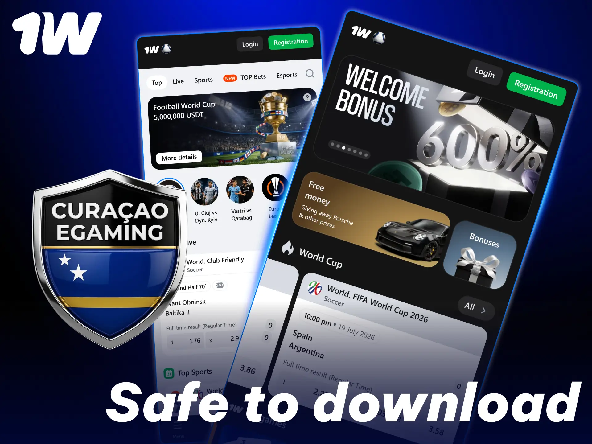 Download the secure and verified official 1w application with confidence.
