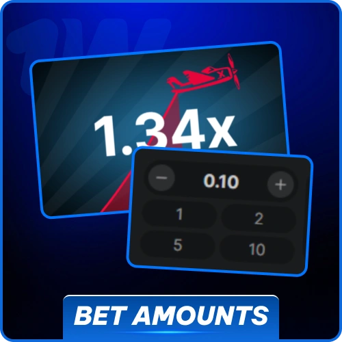 Use preset stake buttons to place wagers instantly at 1w casino.