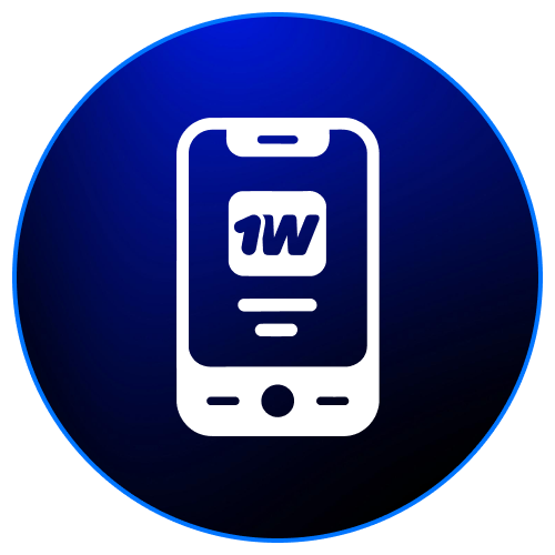 Download the official mobile application to play on 1w anywhere.