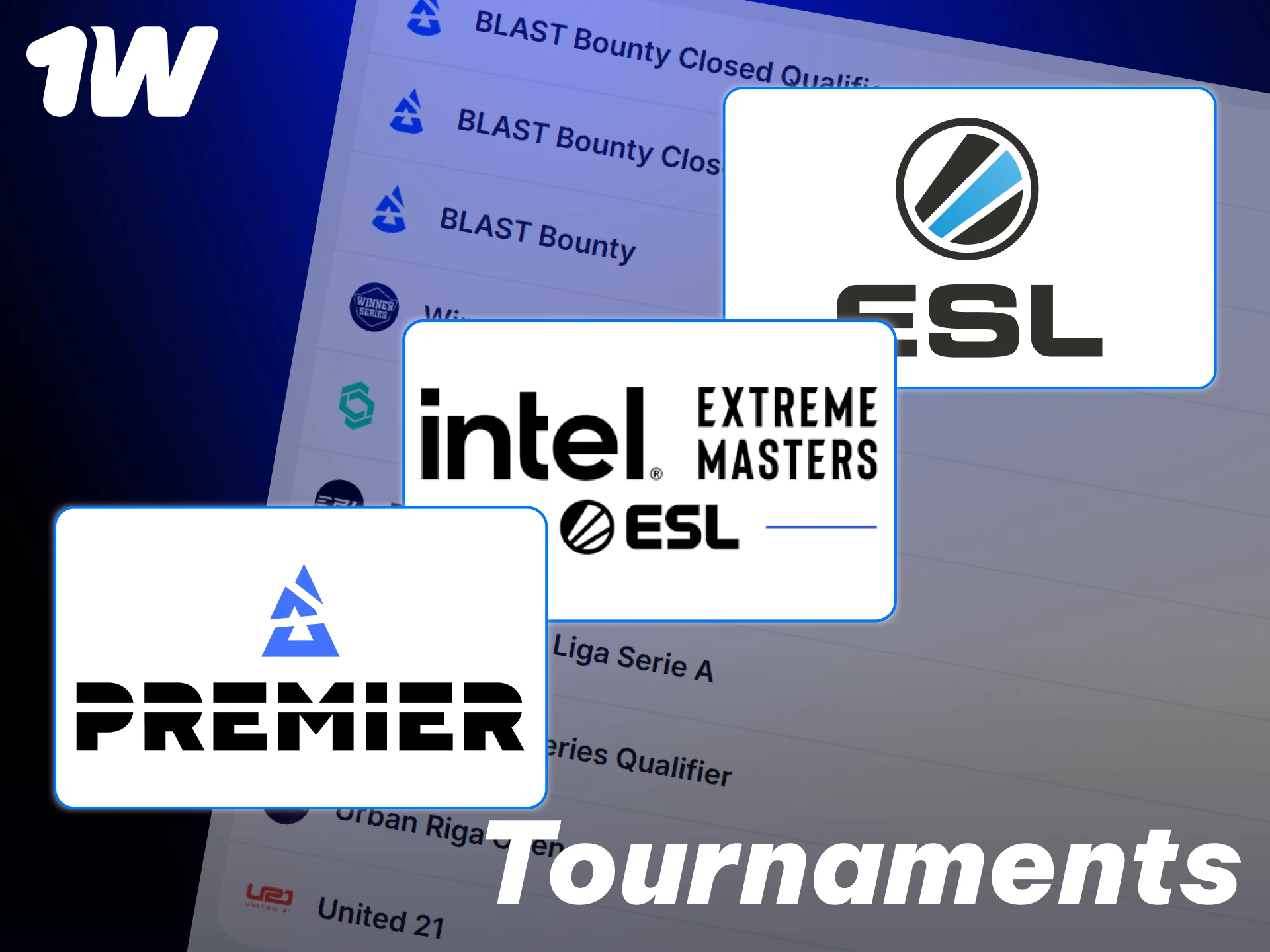 Follow major global championships and place high-yield CS2 wagers at 1w.