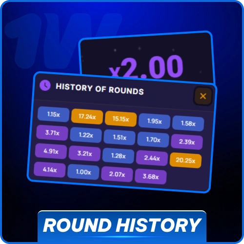 Analyze previous multiplier results to plan your next flight on 1w.