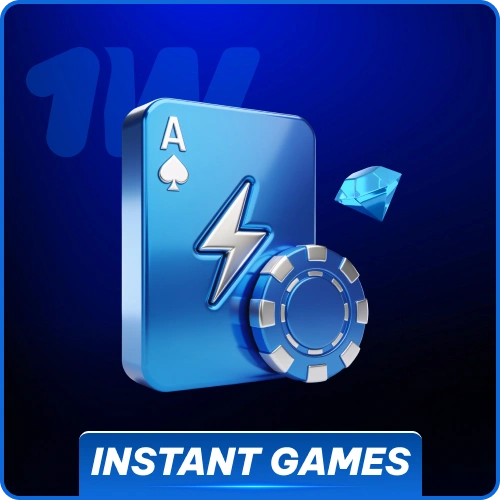 Play fast-paced titles for immediate payouts and quick wins at 1w.