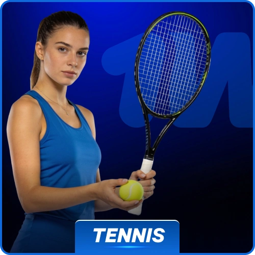 Wager on major tennis tournaments to secure profits at 1w.